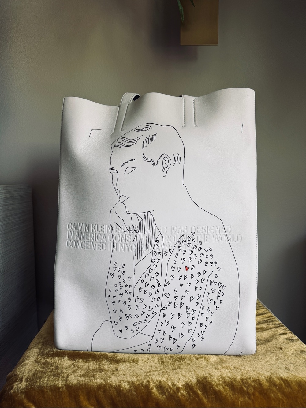 Calvin Klein 205W39NYC x Andy Warhol Leather Tote Bag